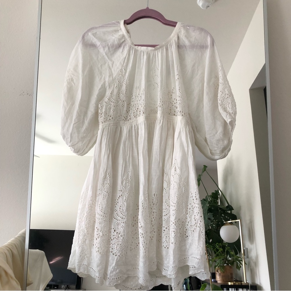 Free People White Mini Dress